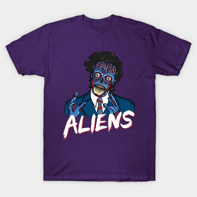 BECAUSE ALIENS T-Shirt by neilss1